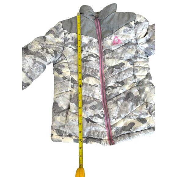 Gerry Girls Puffer Jacket - Size S 7/8 - Camo Print with Pink Accents - Picture 9 of 10